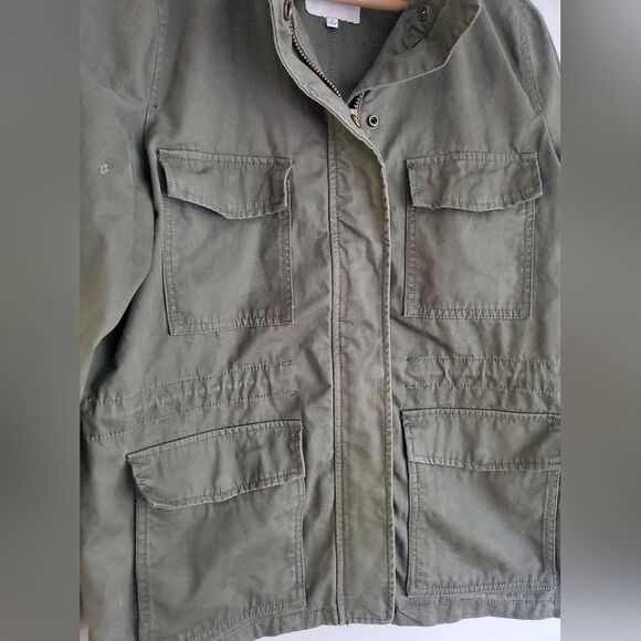 Madewell olive green surplus fatigue cargo jacket lightweight size small - Picture 6 of 13